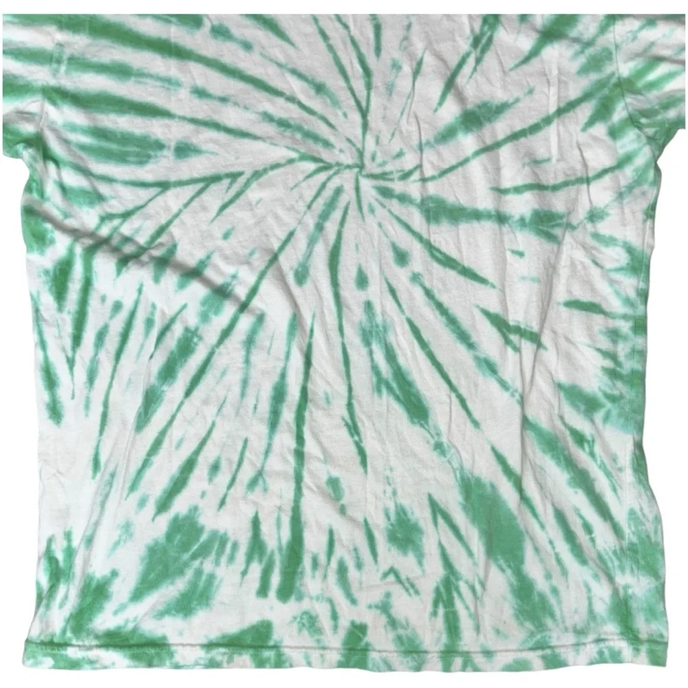 Vintage-Style Green Tie-Dye Arbor Collective Graphic T-Shirt 10 Years 2012–2022